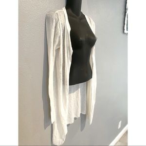 Max Studio Women’s White Long Cardigan Size S